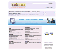 Tablet Screenshot of latinrank.com